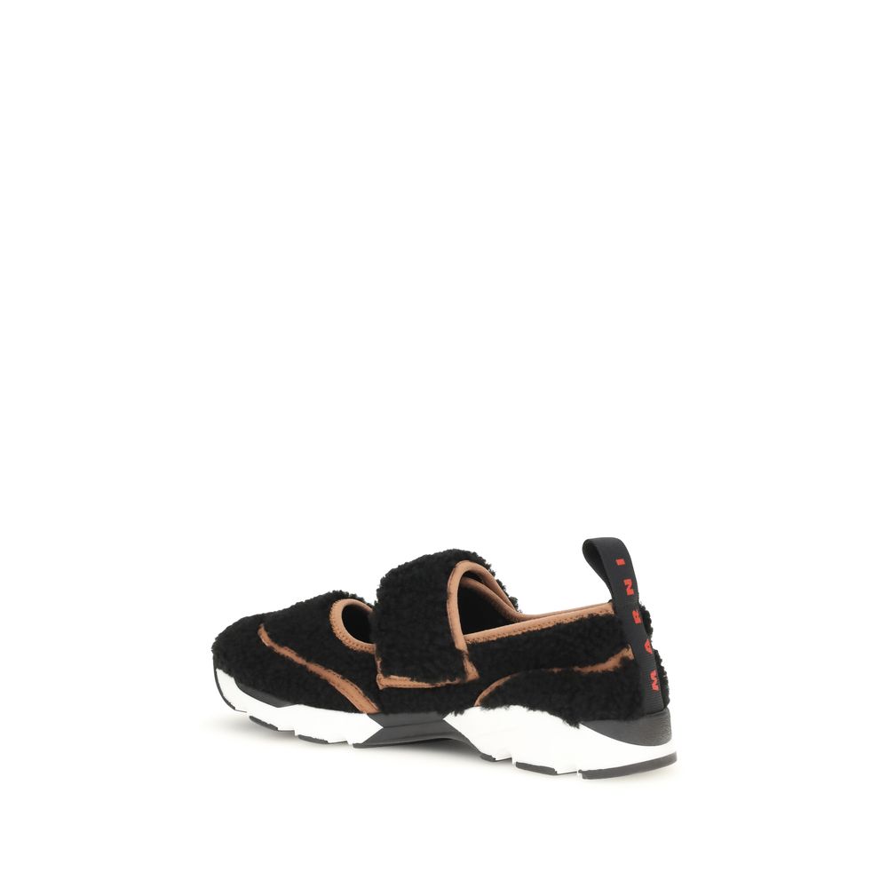 Marni Black Polyamide Athletic Sneakers - immagine 3