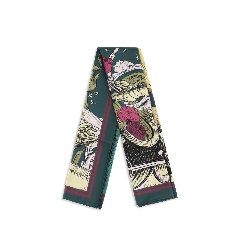 Burberry Bicolor Silk Scarf - immagine 2