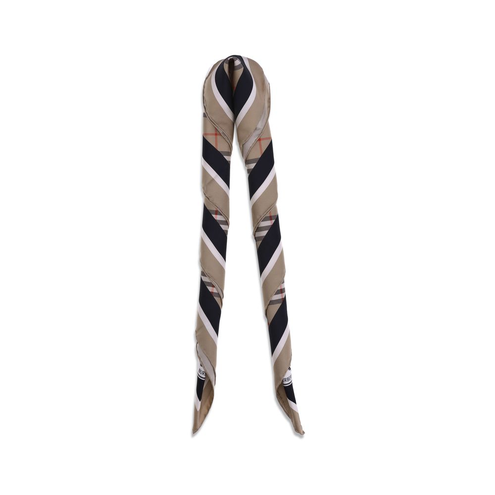 Burberry Beige Silk Scarf - immagine 2