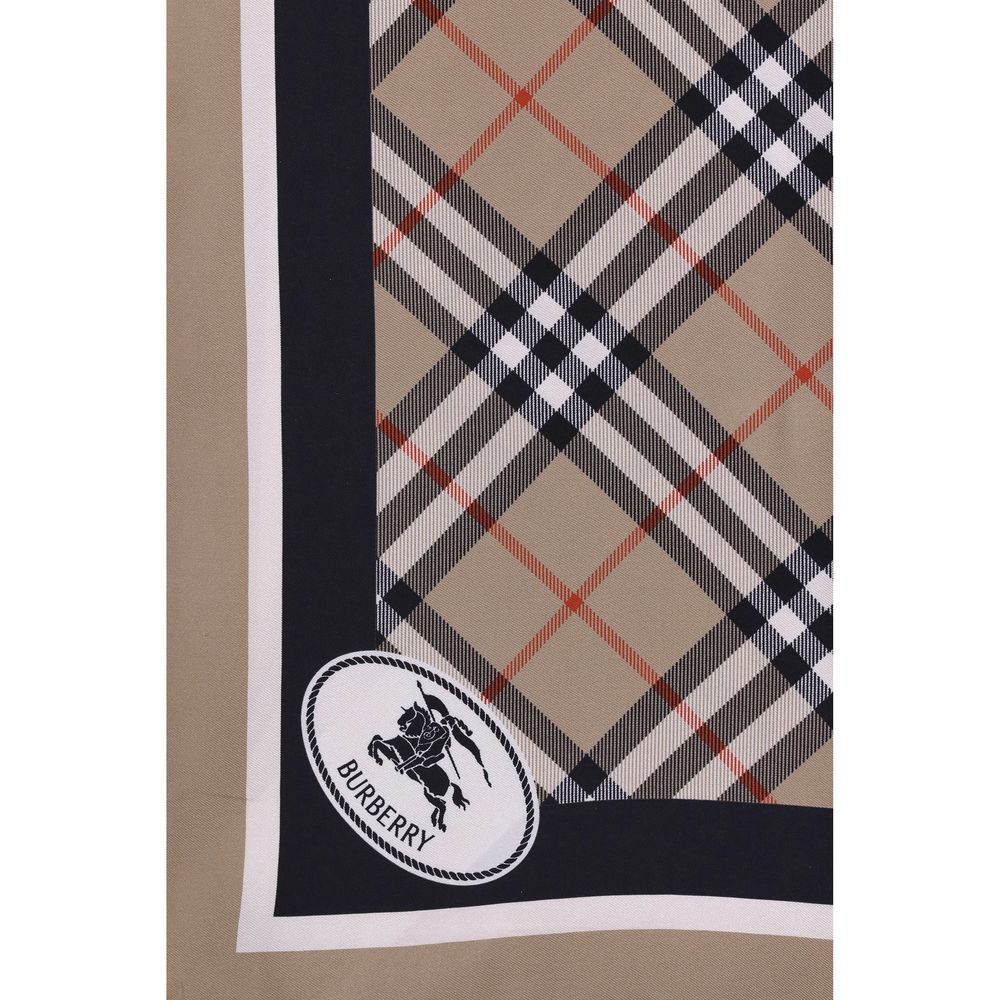 Burberry Beige Silk Scarf - immagine 3