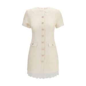 Self-Portrait Beige Polyester Casual Dress