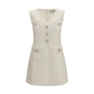 Self-Portrait Beige Polyamide Casual Dress