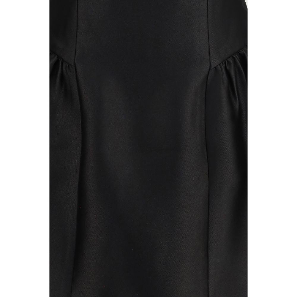 Self-Portrait Black Polyester Casual Dress - immagine 3
