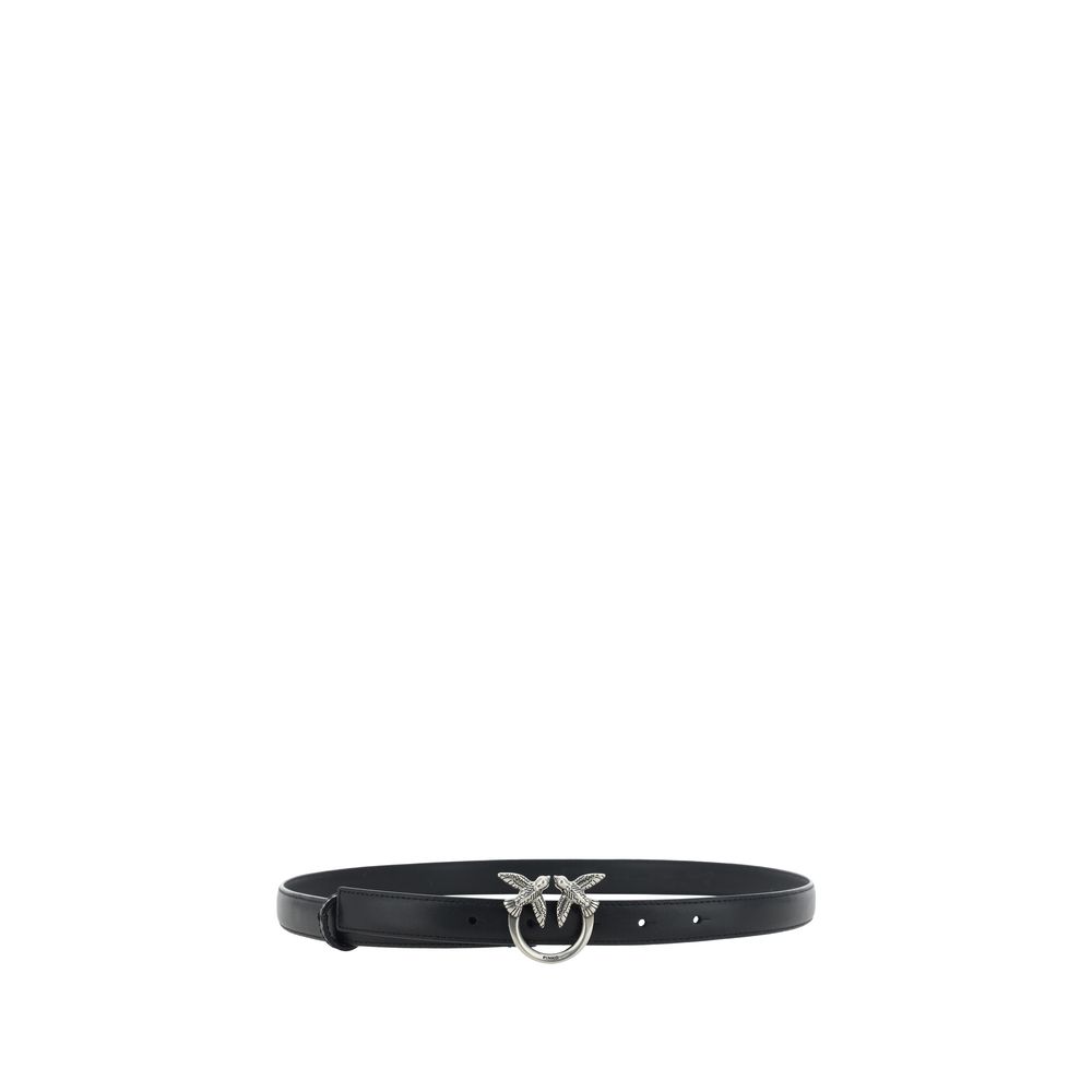 PINKO Black Calf Leather Bos Taurus Regular Belt - immagine 2