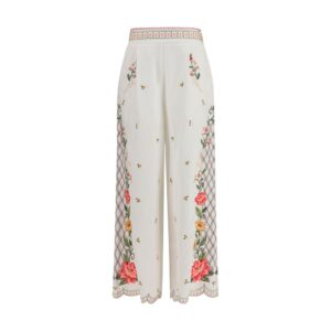 FARM RIO Multicolor Linen Casual Pants