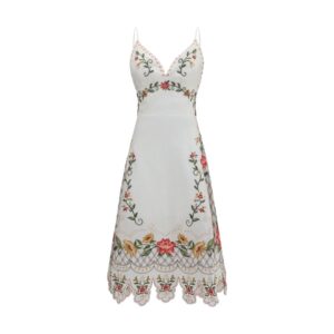FARM RIO Multicolor Linen Casual Dress