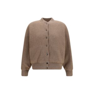Brunello Cucinelli Beige Cashmere Bomber