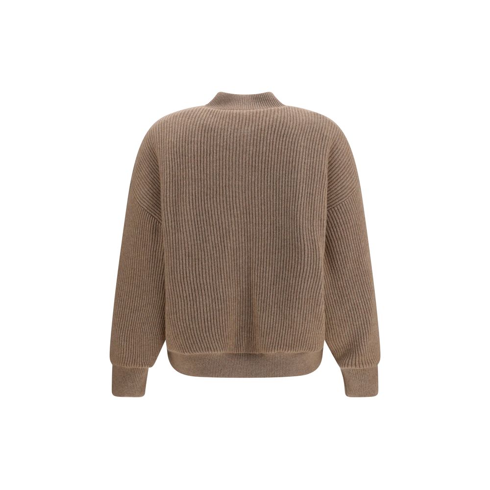 Brunello Cucinelli Beige Cashmere Bomber - immagine 2