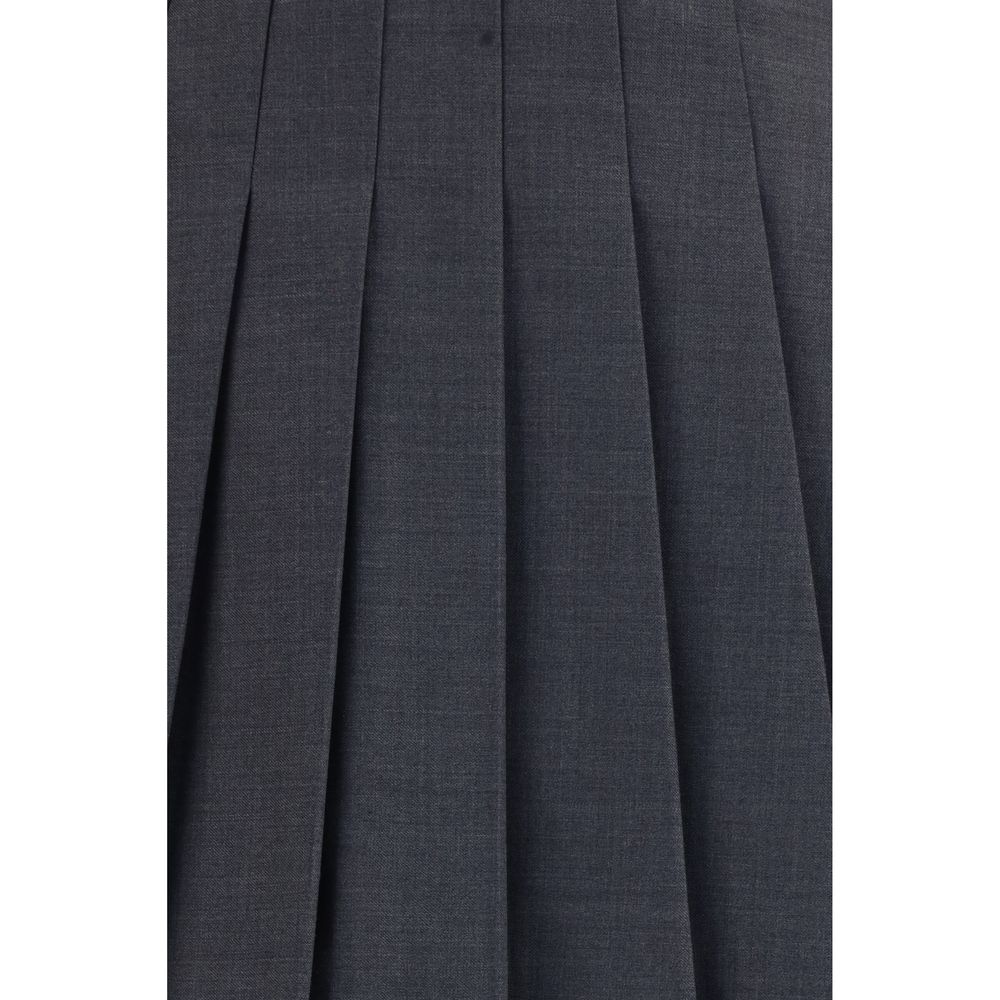 Self-Portrait Gray Polyamide Mini Skirt - immagine 3