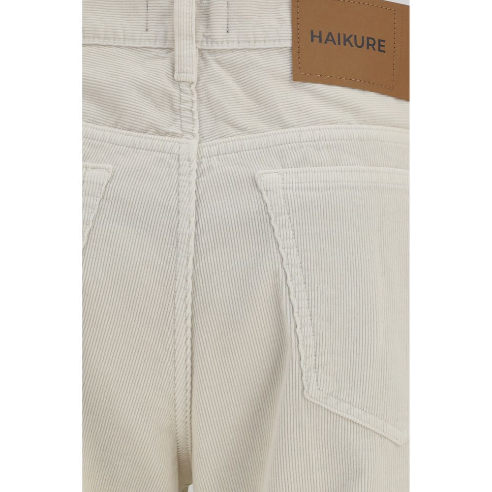 Haikure White Cotton Relaxed Fit Jeans - immagine 3