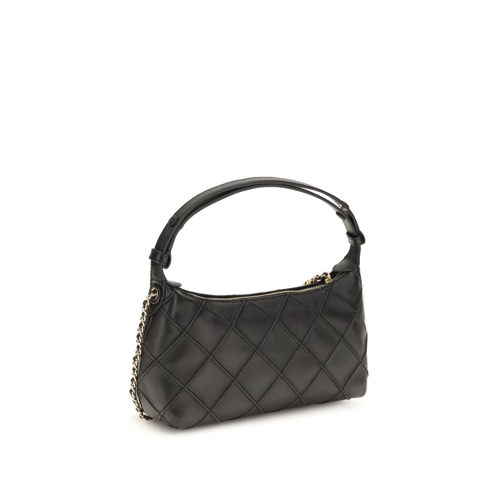 Tory Burch Black Lamb Ovis Aries Aries Clutch Bag - immagine 3