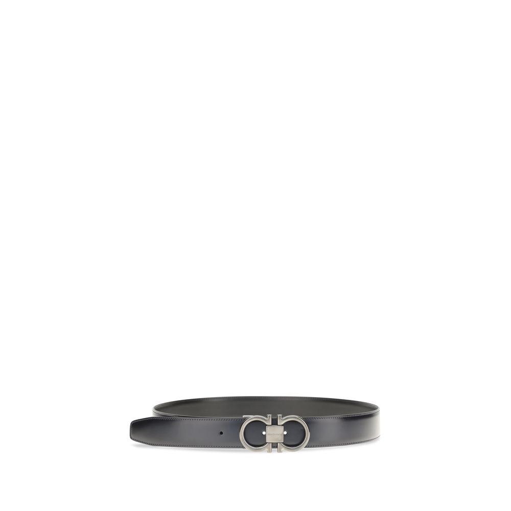 Ferragamo Blue Calf Leather Bos Taurus Regular Belt - immagine 2