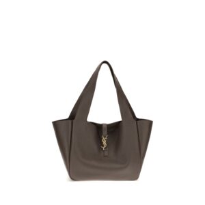 Saint Laurent Brown Calf Leather Bos Taurus Shoulder Bag
