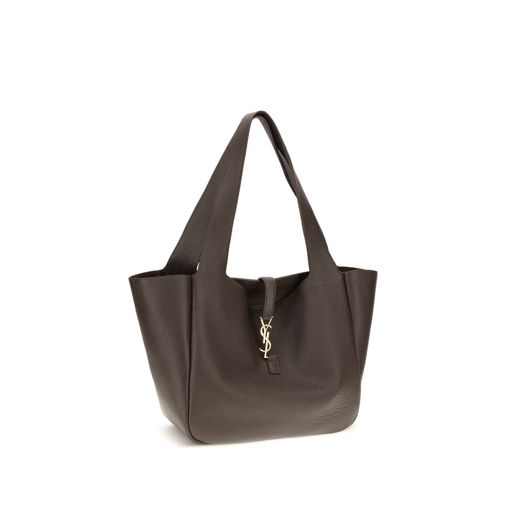 Saint Laurent Brown Calf Leather Bos Taurus Shoulder Bag - immagine 2