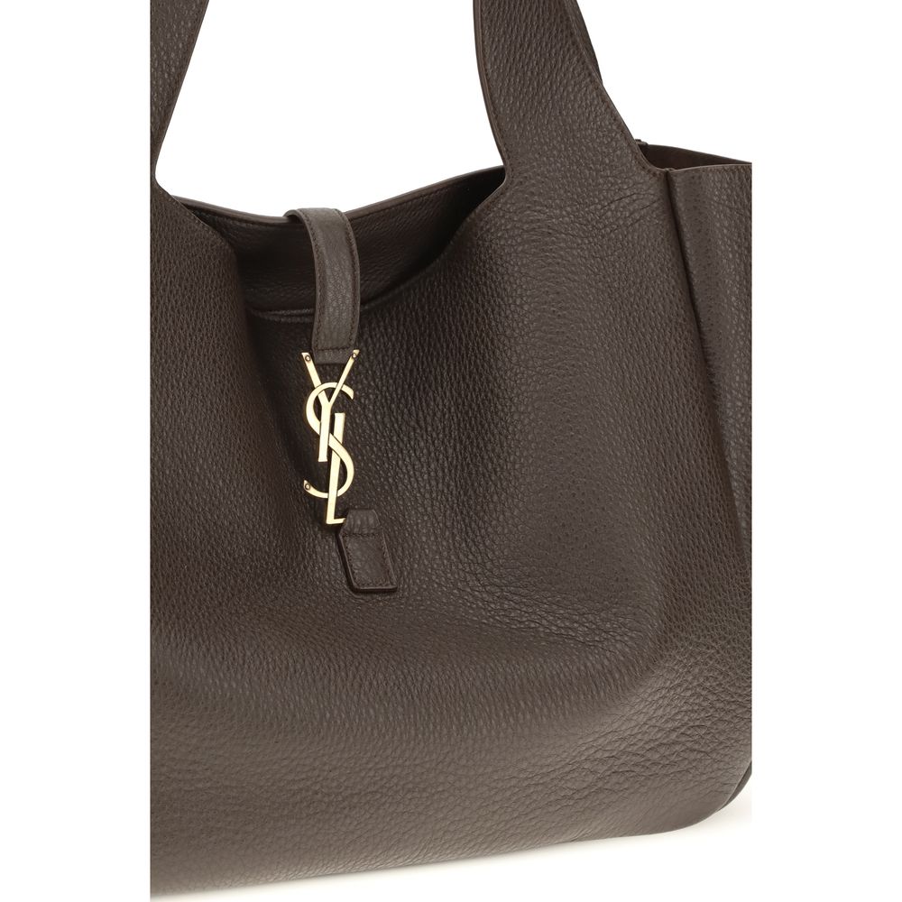 Saint Laurent Brown Calf Leather Bos Taurus Shoulder Bag - immagine 4