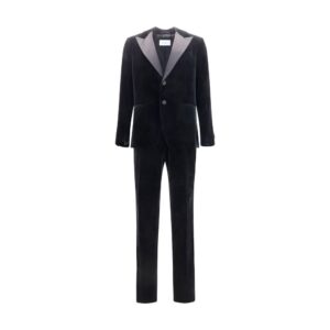 Ferragamo Black Cotton Tuxedo