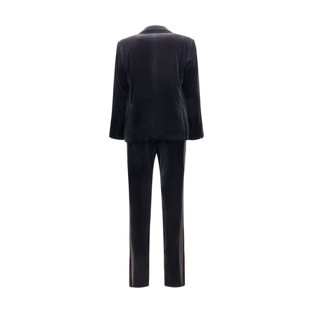 Ferragamo Black Cotton Tuxedo - immagine 2