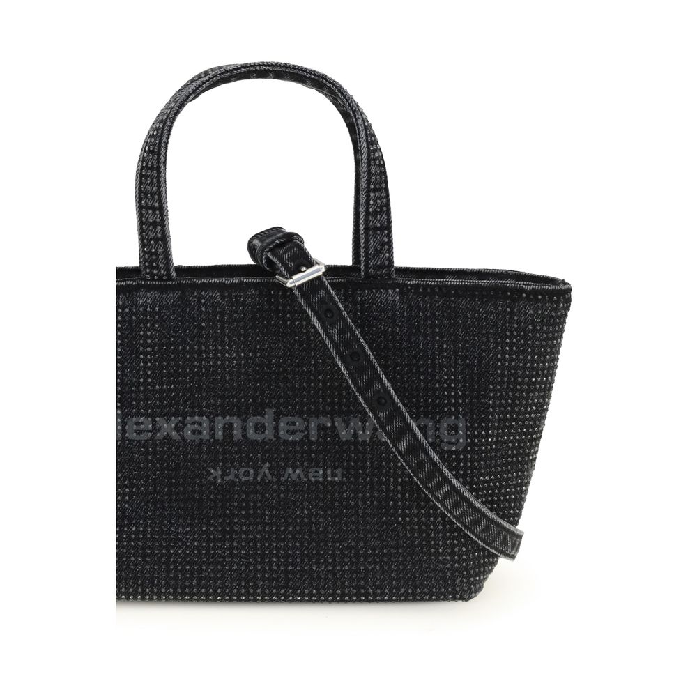 Alexander Wang Gray Cotton Shoulder Bag - immagine 4