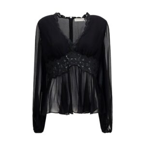 Zimmermann Black Viscose Blouse