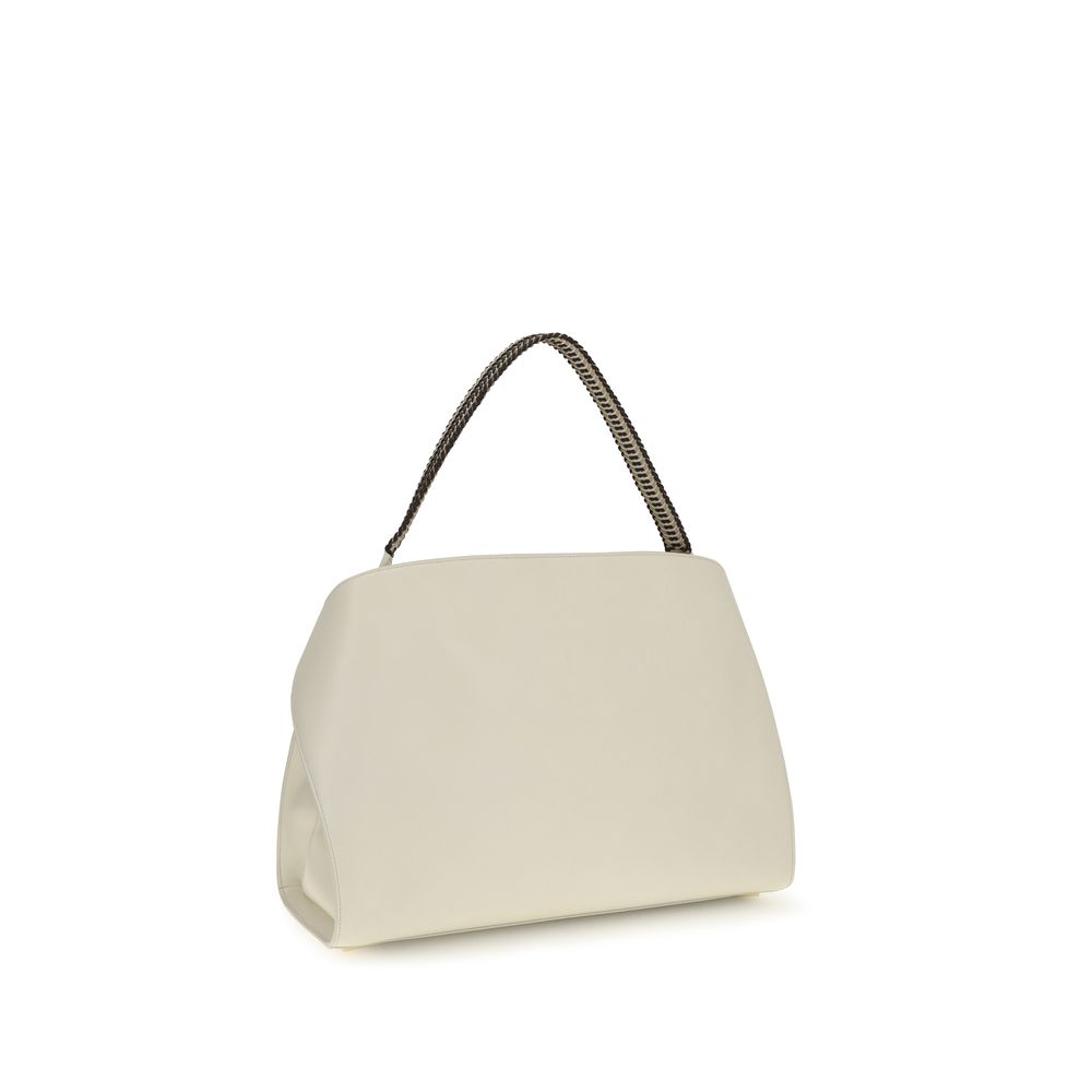 Ferragamo Beige Calf Leather Bos Taurus Shoulder Bag - immagine 3