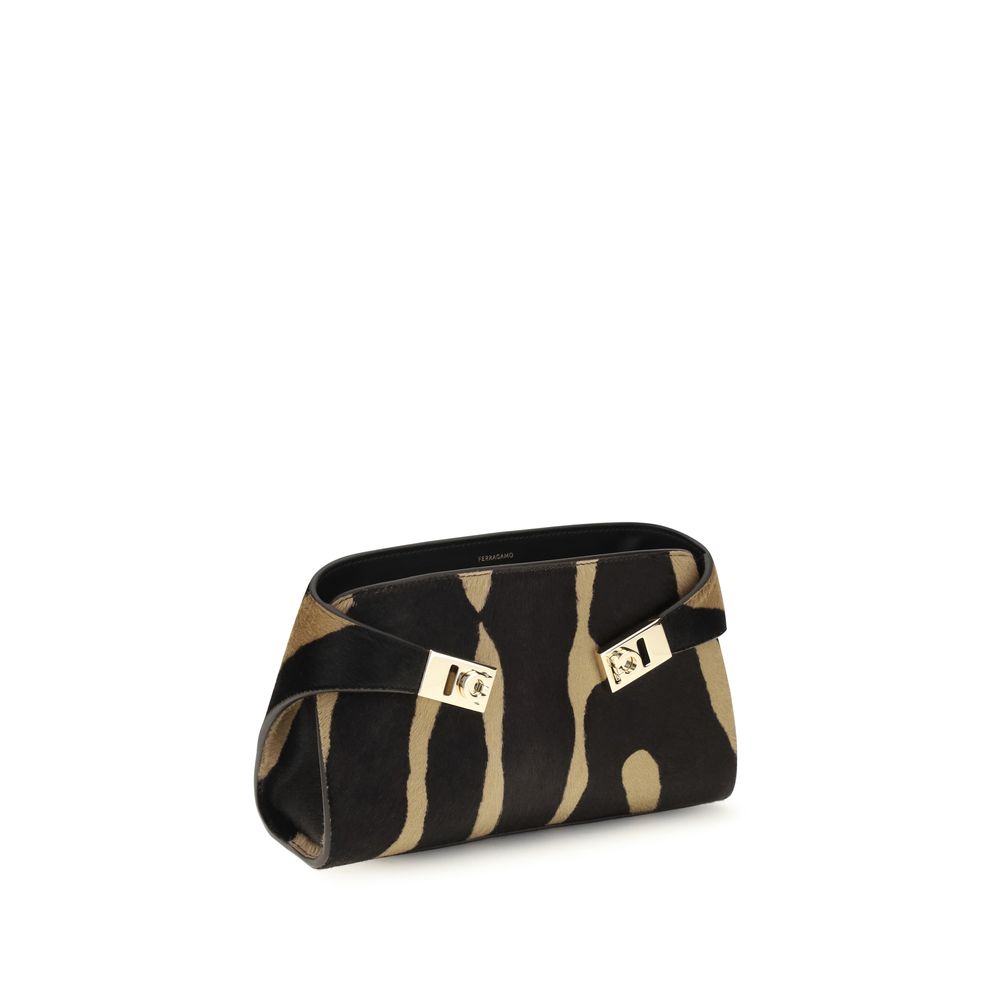 Ferragamo Brown Hair Shoulder Bag - immagine 2