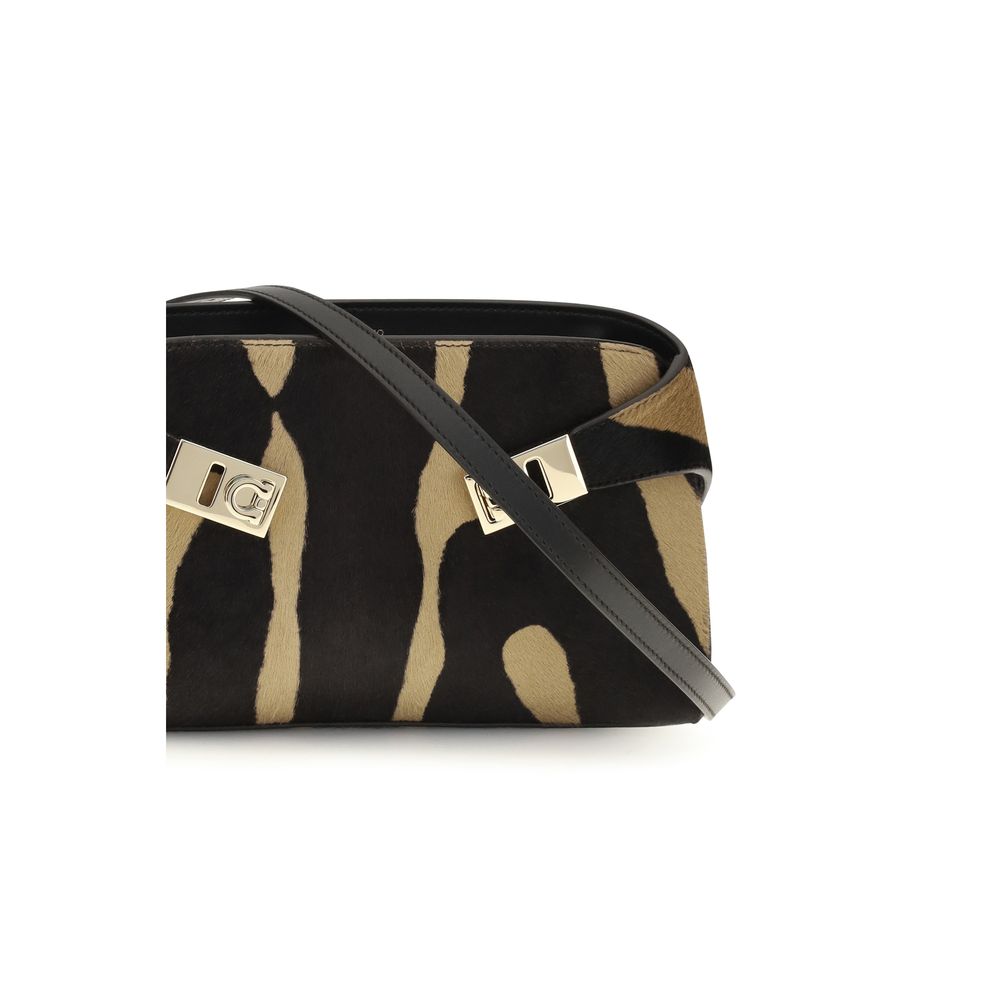 Ferragamo Brown Hair Shoulder Bag - immagine 4