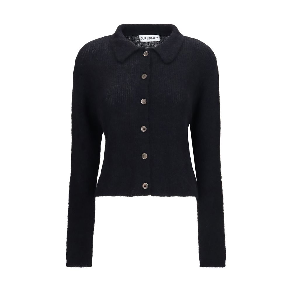 Our Legacy Black Alpaca Vicugna Pacos Cardigan