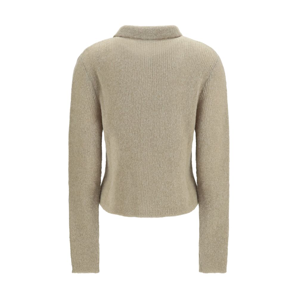 Our Legacy Beige Alpaca Vicugna Pacos Polo Shirt - immagine 2