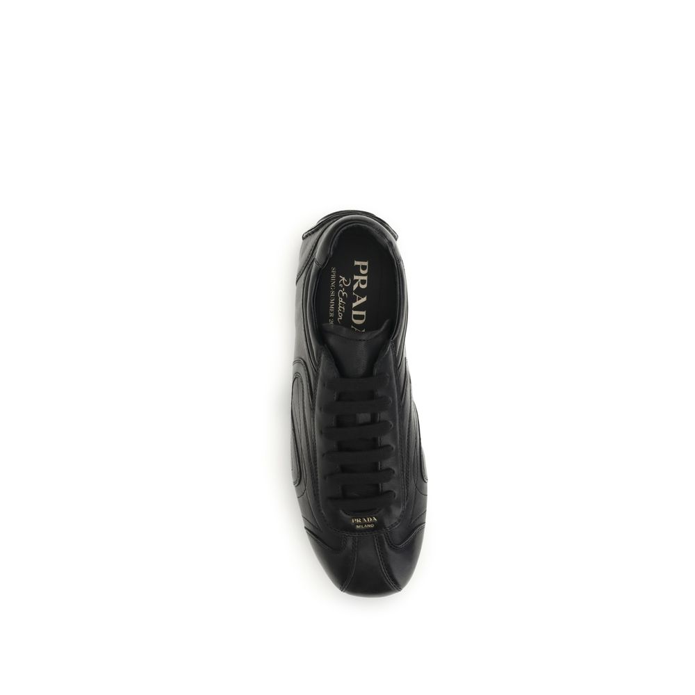 Prada Black Lamb Ovis Aries Aries Low Top Sneakers - immagine 4