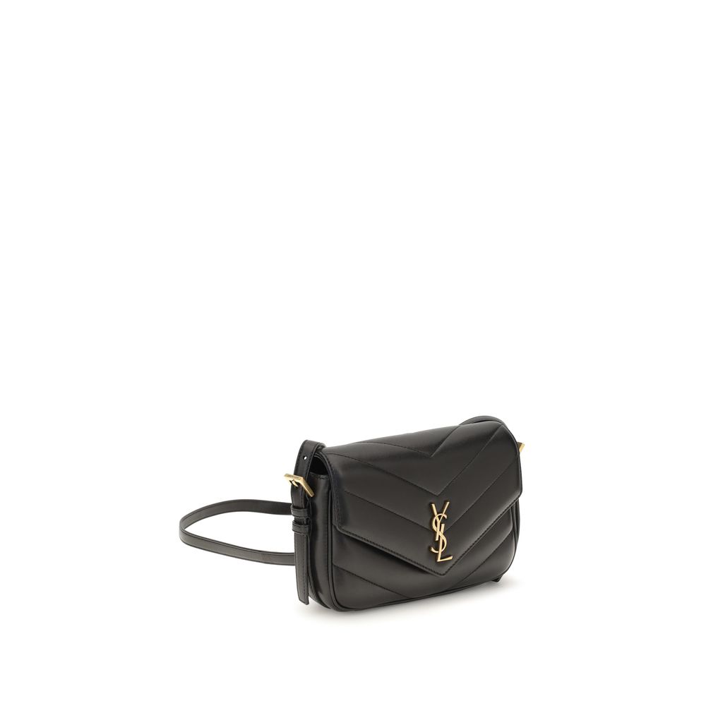 Saint Laurent Black Lamb Ovis Aries Aries Shoulder Bag - immagine 2
