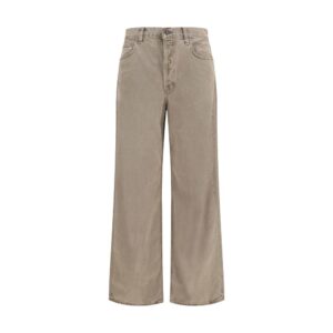 Agolde Brown Cotton Casual Pants