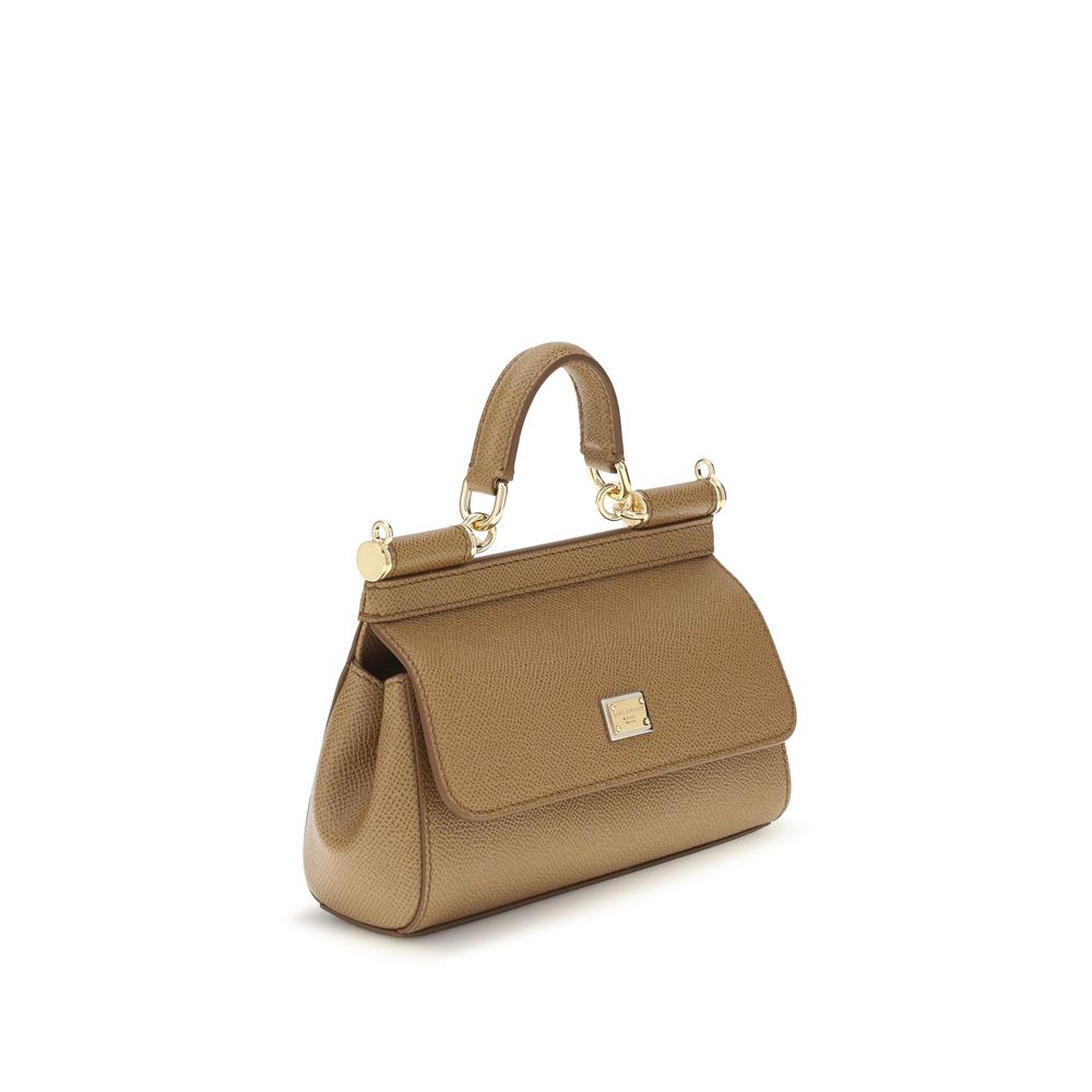 Dolce & Gabbana Beige Calf Leather Bos Taurus Handbag - immagine 2