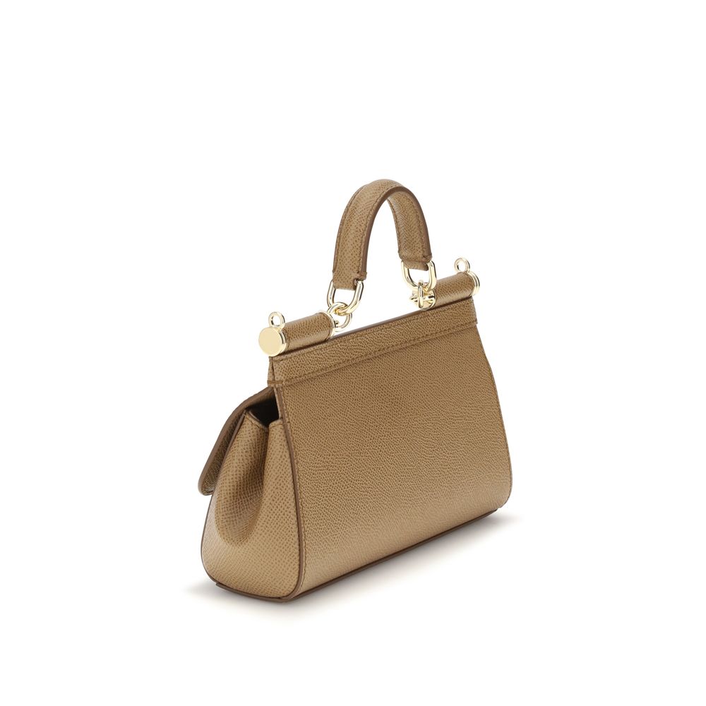 Dolce & Gabbana Beige Calf Leather Bos Taurus Handbag - immagine 3