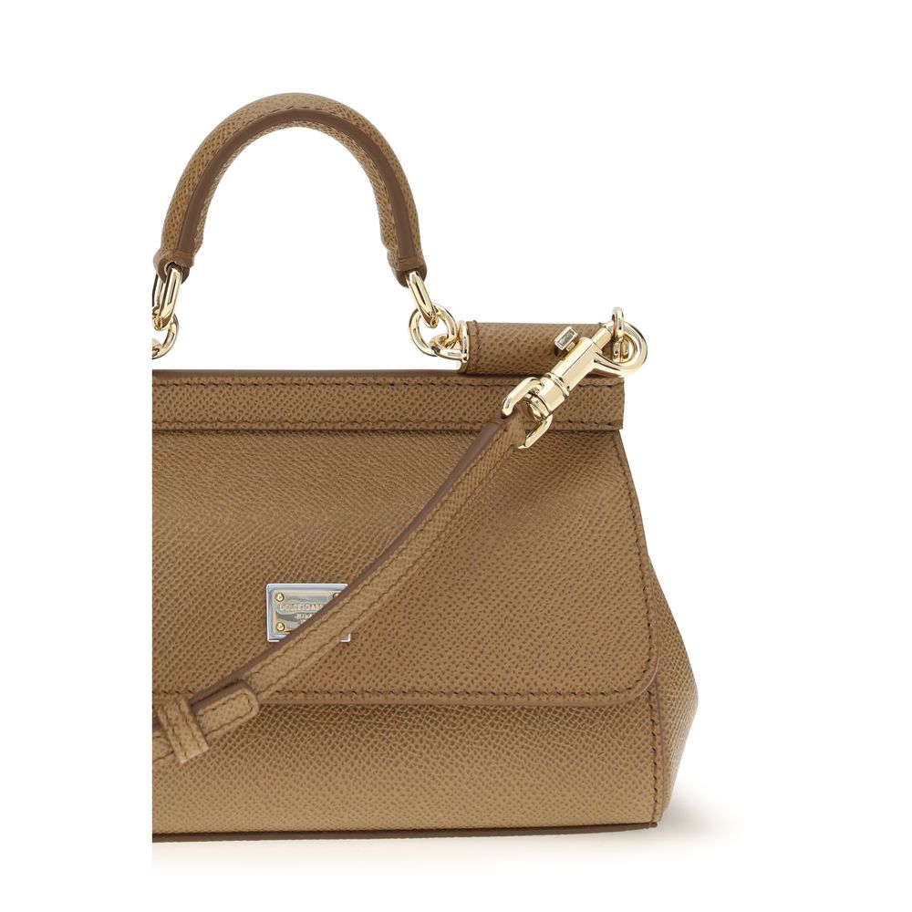 Dolce & Gabbana Beige Calf Leather Bos Taurus Handbag - immagine 4