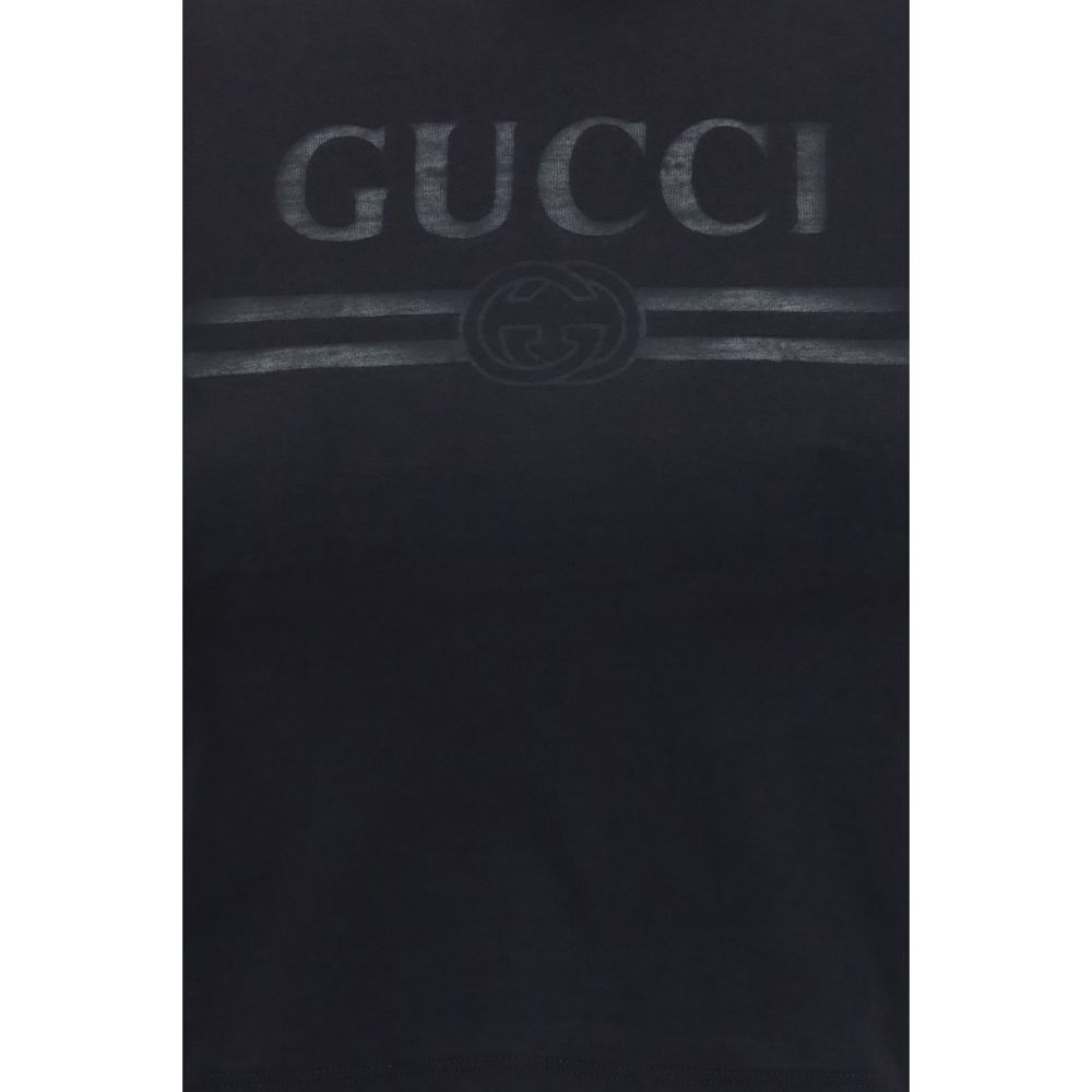 Gucci Black Cotton T-Shirt - immagine 3