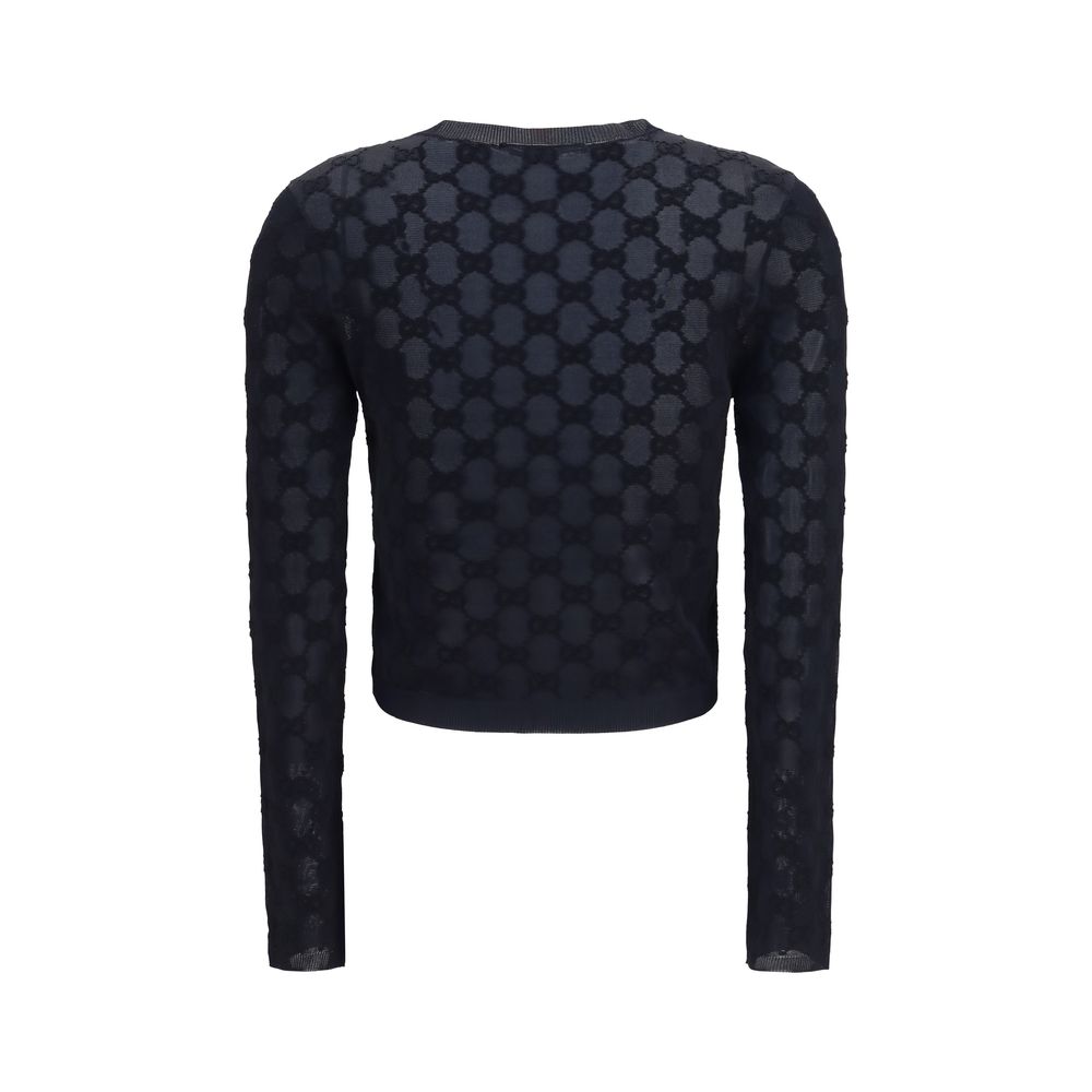 Gucci Black Viscose Cardigan - immagine 2