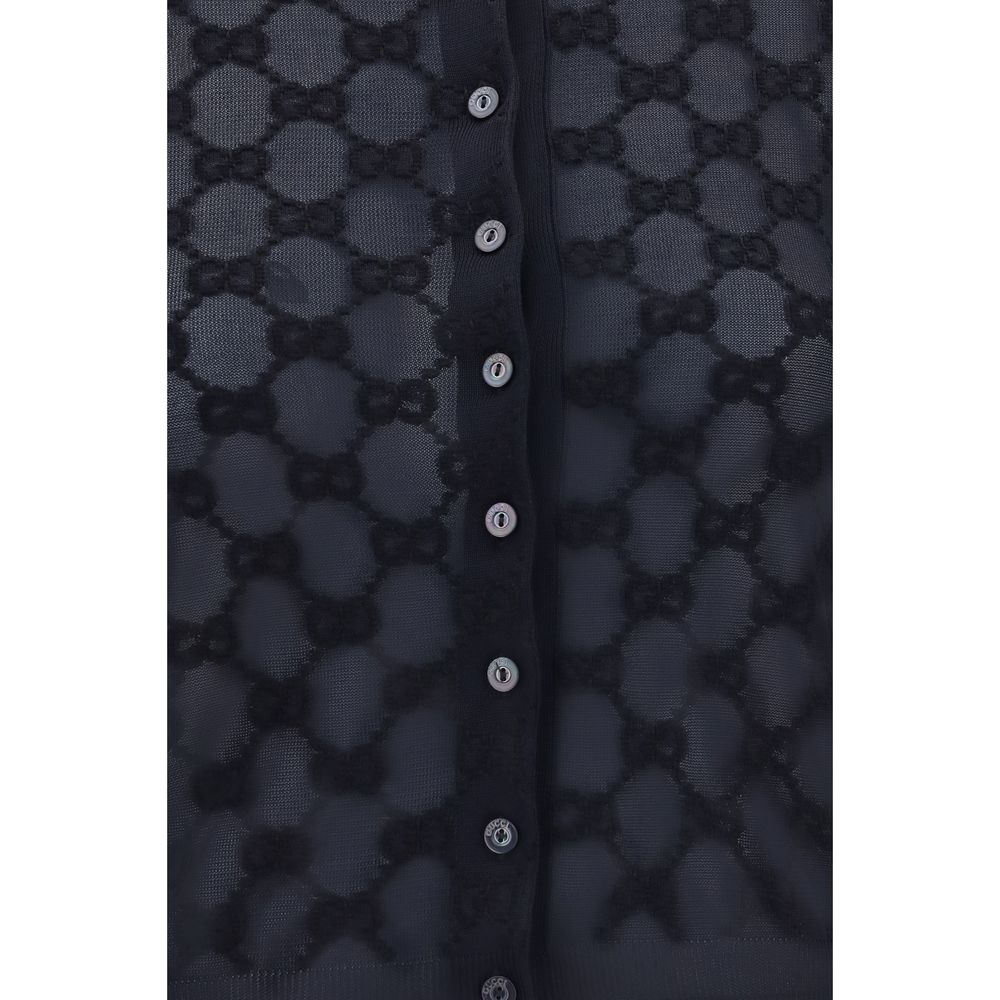 Gucci Black Viscose Cardigan - immagine 3