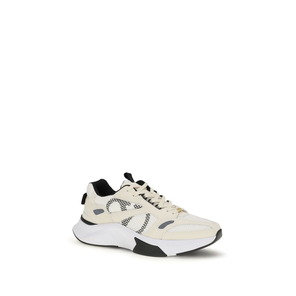 Valentino Garavani White Fabric Low Top Sneakers - immagine 2