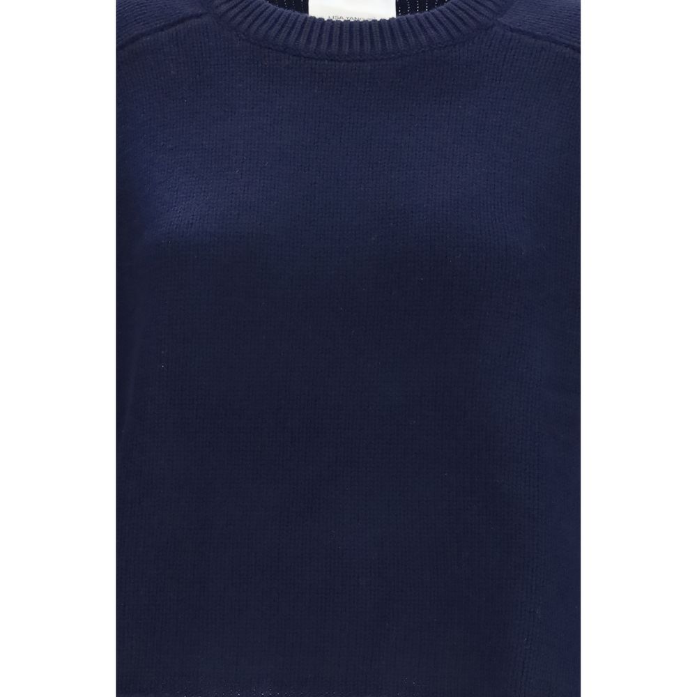 Lisa Yang Blue Cashmere Sweater - immagine 3