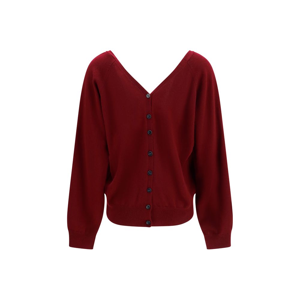 Lisa Yang Bordeaux Cashmere Cardigan - immagine 2