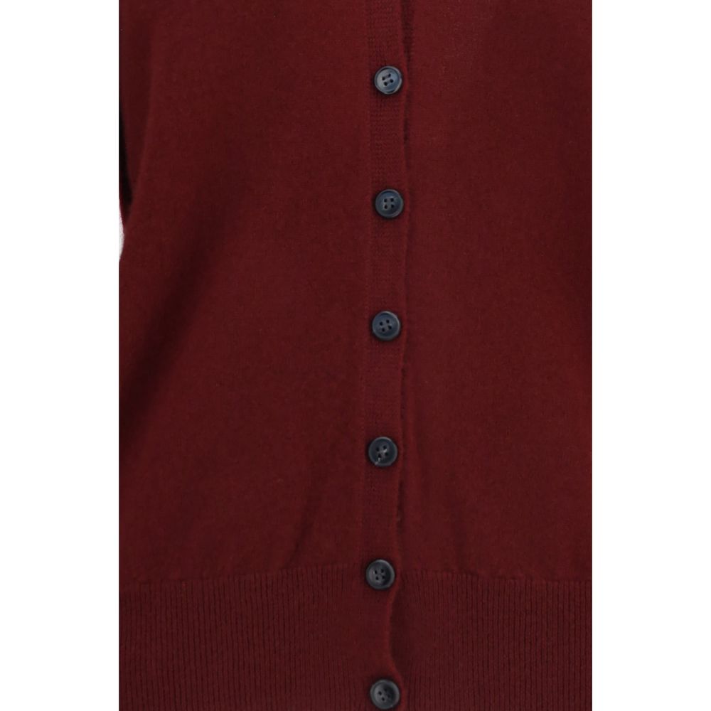 Lisa Yang Bordeaux Cashmere Cardigan - immagine 3