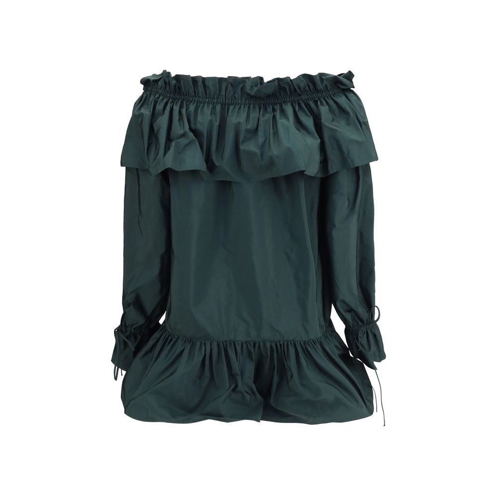 Saint Laurent Bicolor Polyamide Casual Dress - immagine 2