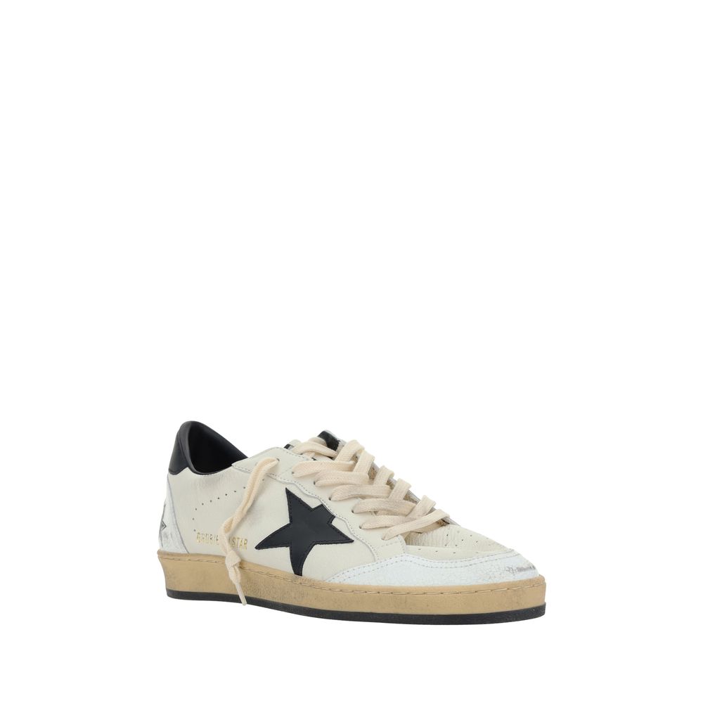Golden Goose White Calf Leather Bos Taurus Athletic Sneakers - immagine 2