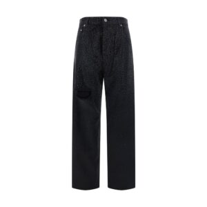 Golden Goose Black Cotton Casual Pants