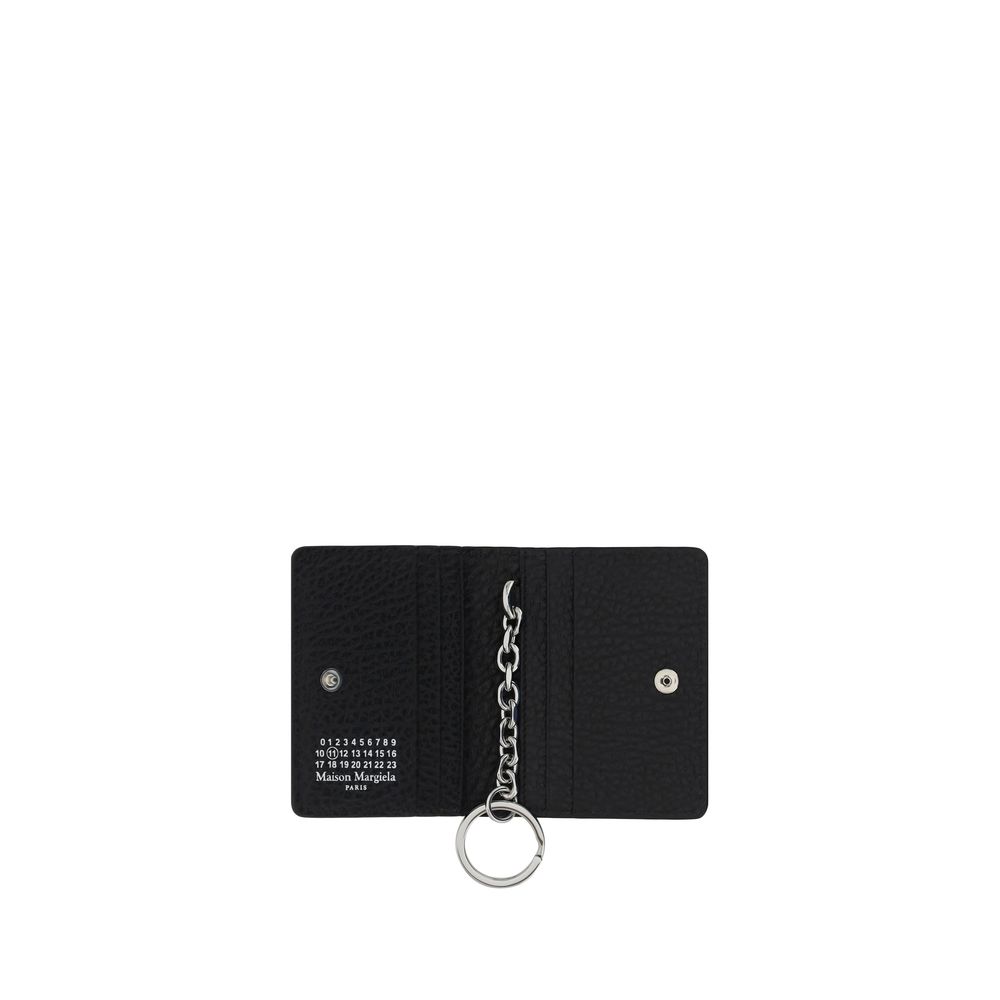 Maison Margiela Black Calf Leather Bos Taurus Keychain - immagine 3