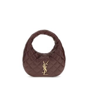 Saint Laurent Brown Lamb Ovis Aries Aries Handbag