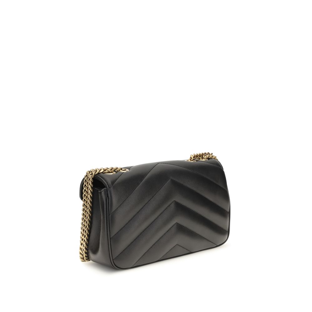 Saint Laurent Black Lamb Ovis Aries Aries Shoulder Bag - immagine 3