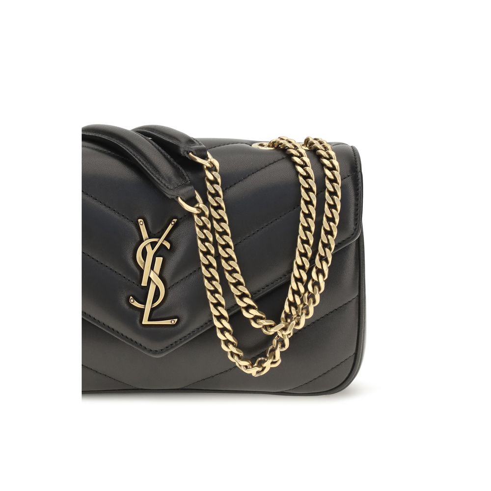 Saint Laurent Black Lamb Ovis Aries Aries Shoulder Bag - immagine 4