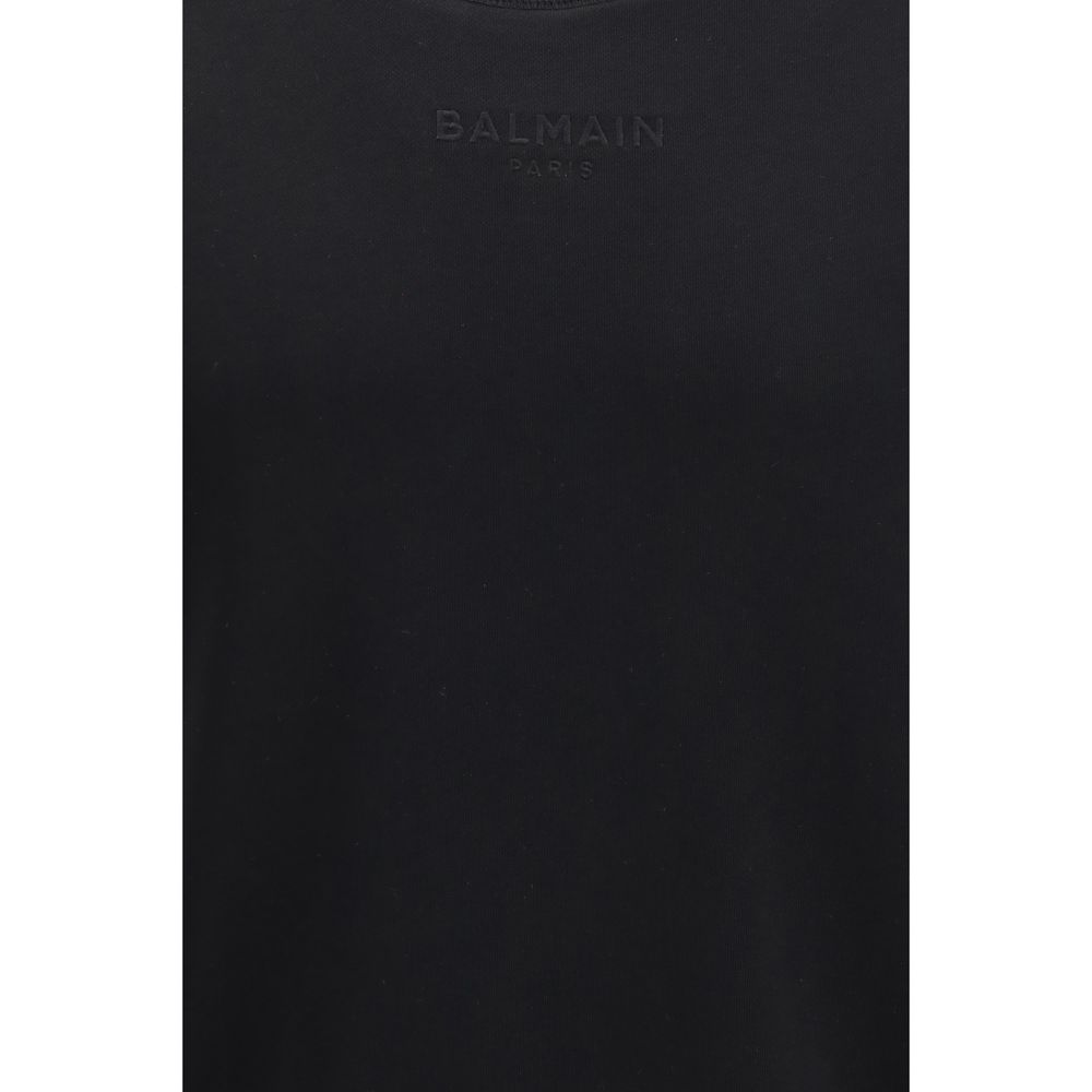 Balmain Black Cotton Sweatshirt - immagine 3