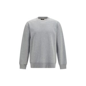 Balmain Gray Cotton Sweatshirt